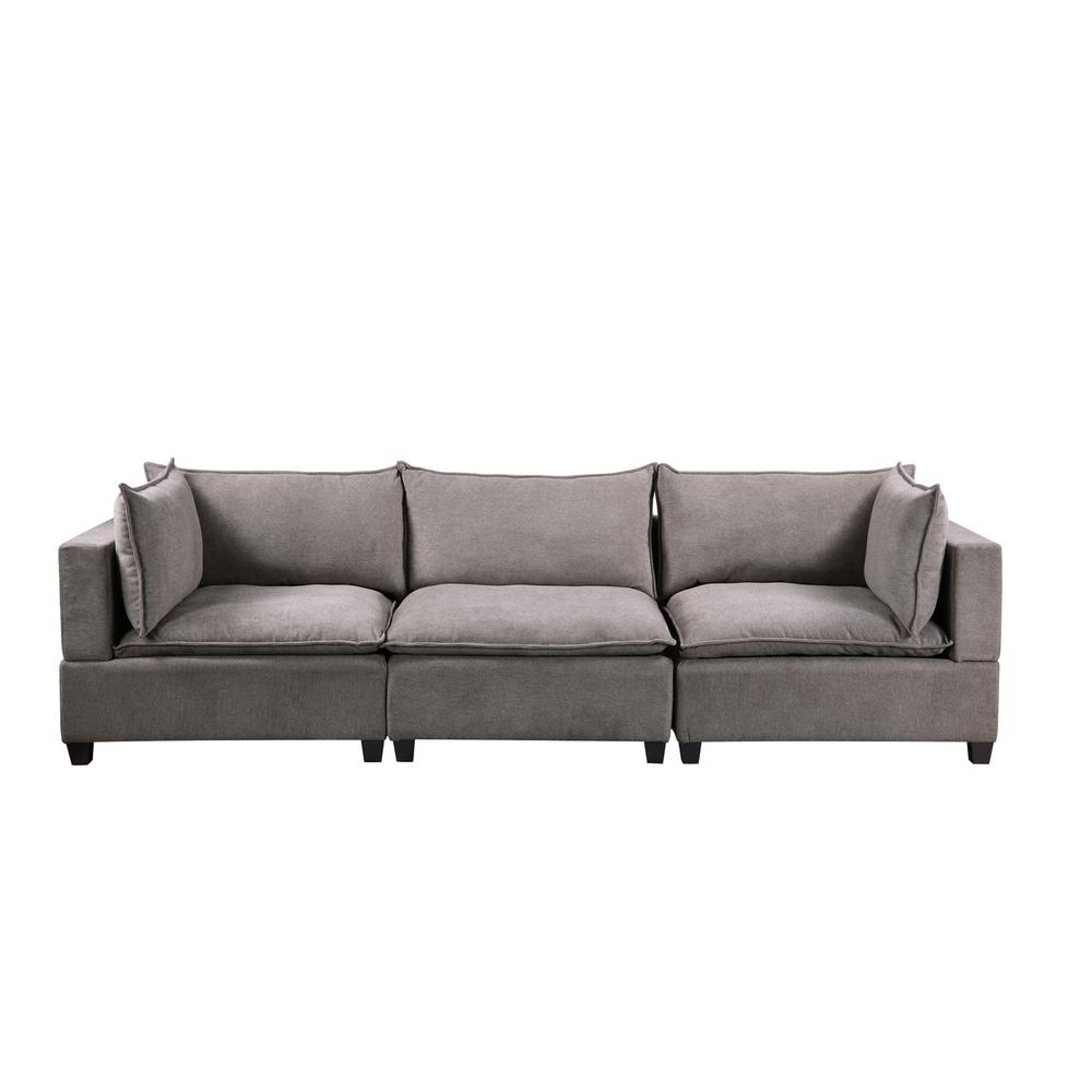Madison Light Gray Fabric Sofa Loveseat Living Room Set By Lilola Home | Sofas | Modishstore-3