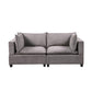 Madison Light Gray Fabric Sofa Loveseat Living Room Set By Lilola Home | Sofas | Modishstore-4