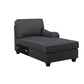 Leo Light Gray Linen Double Chaise 7Pc Modular Sectional Sofa By Lilola Home | Sofas | Modishstore-10
