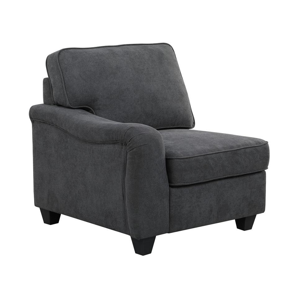 Leo Light Gray Linen 3Pc Sectional Sofa Chaise By Lilola Home | Sofas | Modishstore-17