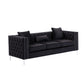 Lorreto Black Velvet Sofa By Lilola Home | Sofas | Modishstore-4