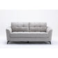Callie Gray Velvet Fabric Sofa Loveseat Chair Living Room Set By Lilola Home | Sofas | Modishstore-19