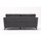 Callie Gray Velvet Fabric Sofa By Lilola Home | Sofas | Modishstore-4