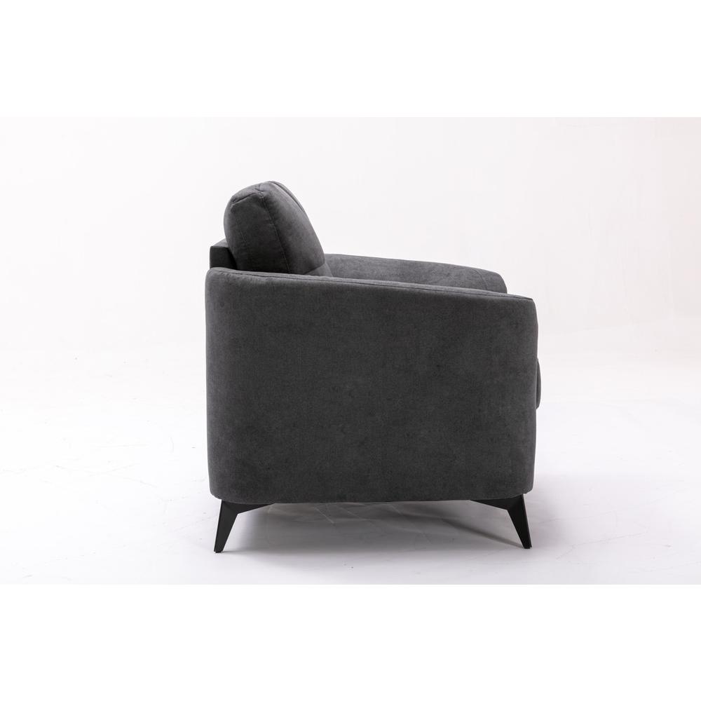 Callie Gray Velvet Fabric Sofa Loveseat Living Room Set By Lilola Home | Sofas | Modishstore-19