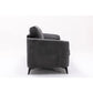 Callie Gray Velvet Fabric Sofa Loveseat Chair Living Room Set By Lilola Home | Sofas | Modishstore-6