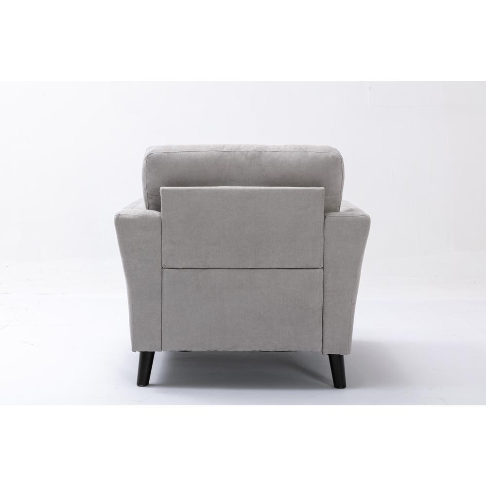 Damian Gray Velvet Sofa Loveseat Chair Living Room Set By Lilola Home | Sofas | Modishstore-28