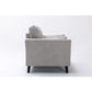 Damian Gray Velvet Sofa Loveseat Chair Living Room Set By Lilola Home | Sofas | Modishstore-23