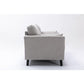 Damian Gray Velvet Sofa Loveseat Chair Living Room Set By Lilola Home | Sofas | Modishstore-24