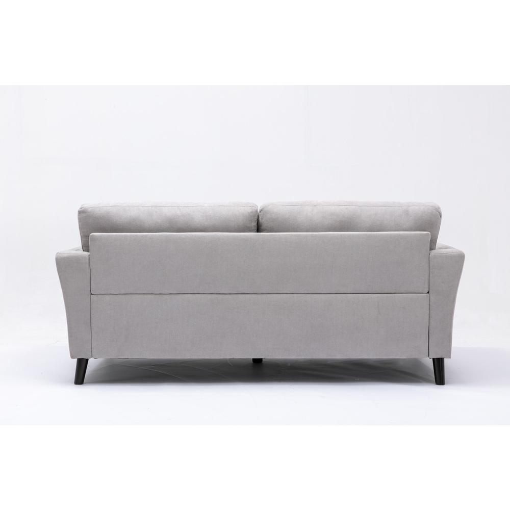 Damian Gray Velvet Fabric Sofa By Lilola Home | Sofas | Modishstore-14