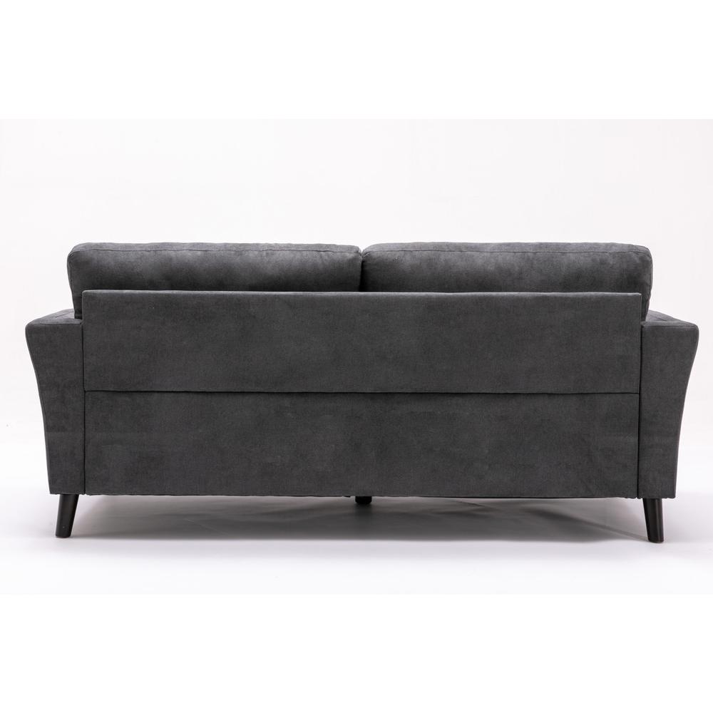 Damian Gray Velvet Sofa Loveseat Chair Living Room Set By Lilola Home | Sofas | Modishstore-17