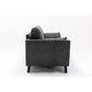 Damian Gray Velvet Sofa Loveseat Chair Living Room Set By Lilola Home | Sofas | Modishstore-15