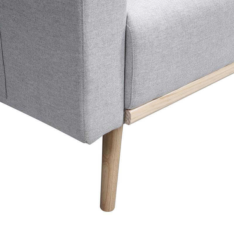 Easton Dark Gray Linen Fabric Sofa Loveseat Living Room Set with USB Charging Ports Pockets & Pillows By Lilola Home | Sofas | Modishstore-11
