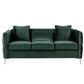Bayberry Green Velvet Sofa Loveseat Chair Living Room Set By Lilola Home | Sofas | Modishstore-5