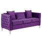 Bayberry Green Velvet Sofa Loveseat Chair Living Room Set By Lilola Home | Sofas | Modishstore-17