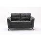 Callie Gray Velvet Fabric Sofa Loveseat Living Room Set By Lilola Home | Sofas | Modishstore-22