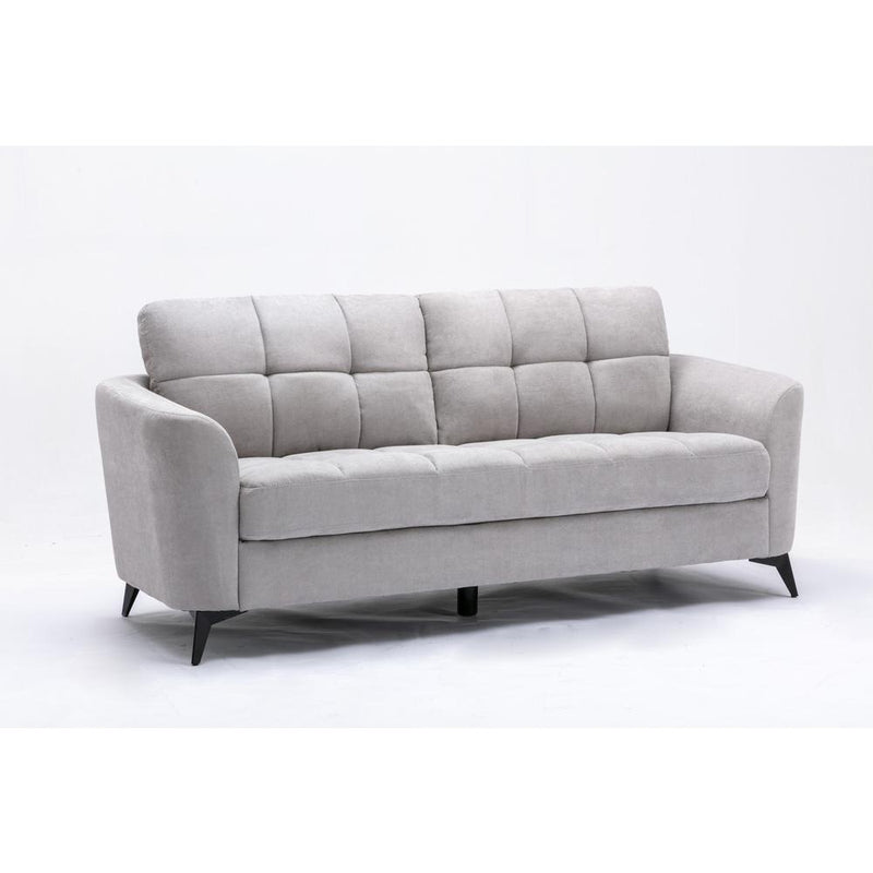 Callie Gray Velvet Fabric Sofa By Lilola Home | Sofas | Modishstore-14