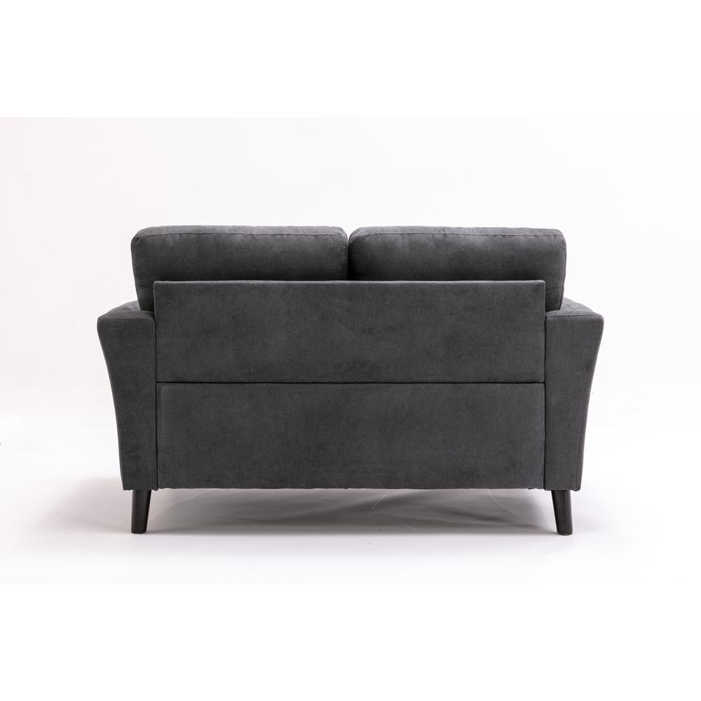Damian Gray Velvet Sofa Loveseat Chair Living Room Set By Lilola Home | Sofas | Modishstore-8