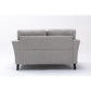 Damian Gray Velvet Sofa Loveseat Chair Living Room Set By Lilola Home | Sofas | Modishstore-30