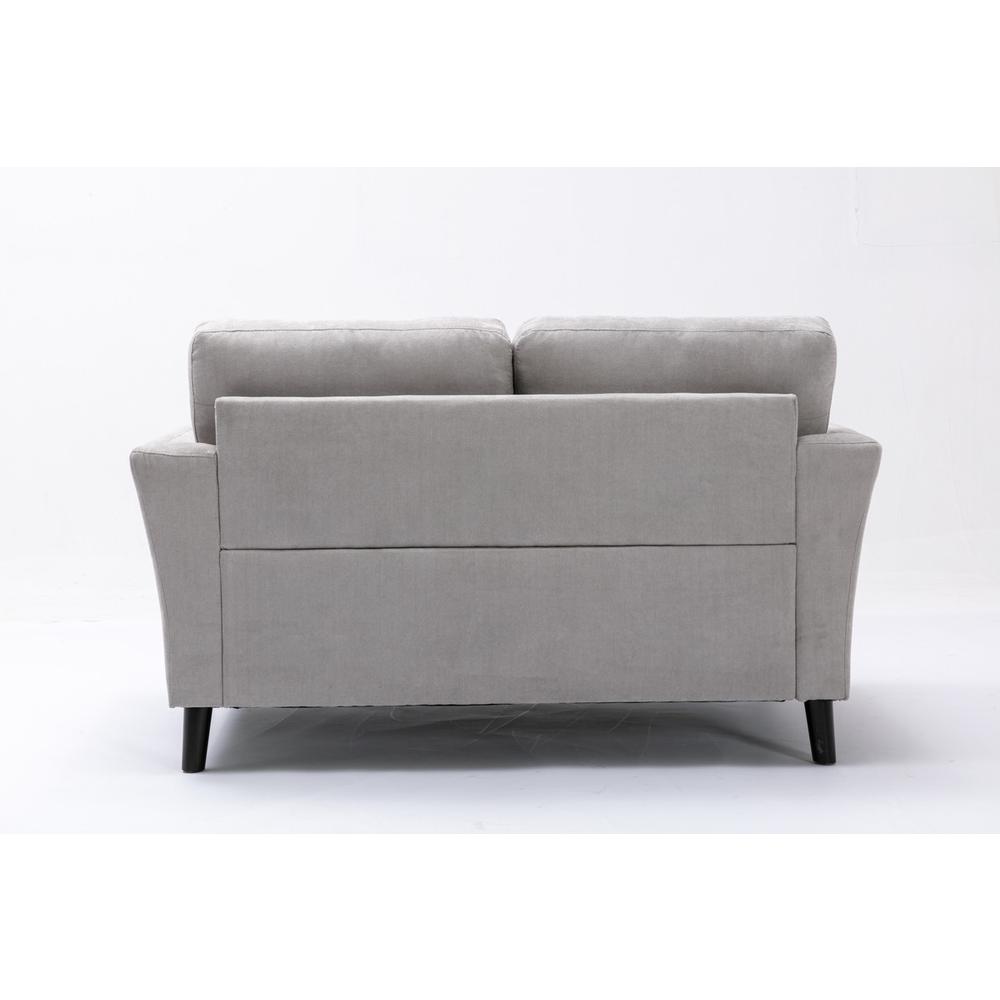 Damian Gray Velvet Fabric Sofa Loveseat Living Room Set By Lilola Home | Sofas | Modishstore-15
