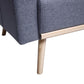 Easton Dark Gray Linen Fabric Sofa Loveseat Living Room Set with USB Charging Ports Pockets & Pillows By Lilola Home | Sofas | Modishstore-5