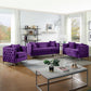 Bayberry Green Velvet Sofa Loveseat Chair Living Room Set By Lilola Home | Sofas | Modishstore-12