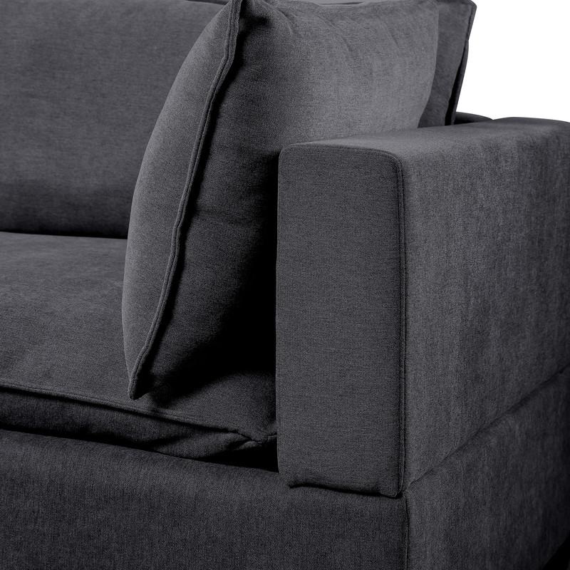 Madison Light Gray Fabric 6 Piece Modular Sectional Sofa with Ottoman By Lilola Home | Sofas | Modishstore-8