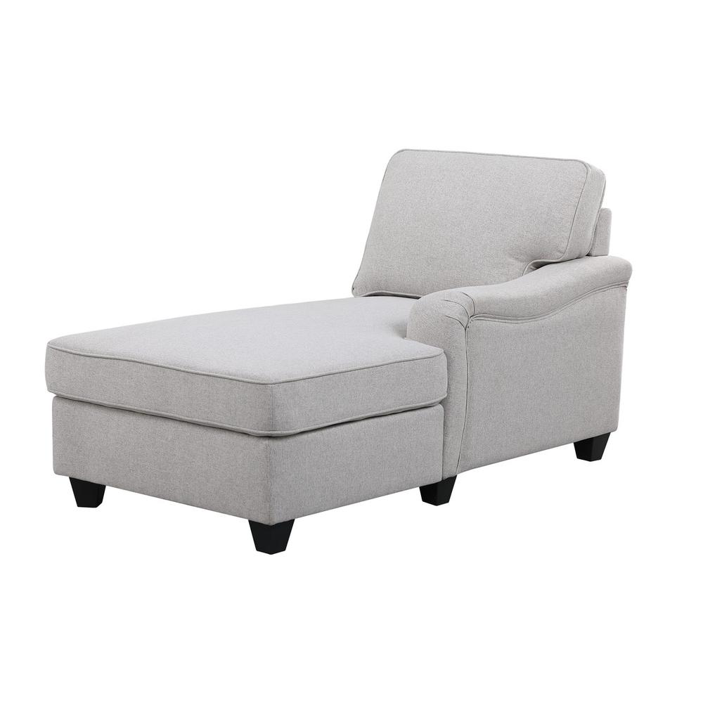 Leo Light Gray Linen 3Pc Sectional Sofa Chaise By Lilola Home | Sofas | Modishstore-3