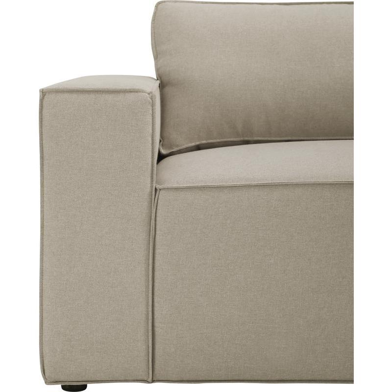 Ermont Sofa with Reversible Chaise in Beige Linen By Lilola Home | Sofas | Modishstore-4