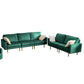 Theo Gray Velvet Sofa Loveseat Living Room Set with Pillows By Lilola Home | Sofas | Modishstore-6