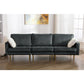 Theo Gray Velvet Sofa Loveseat Chair Living Room Set with Pillows By Lilola Home | Sofas | Modishstore-10
