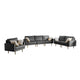 Theo Gray Velvet Sofa Loveseat Chair Living Room Set with Pillows By Lilola Home | Sofas | Modishstore-2