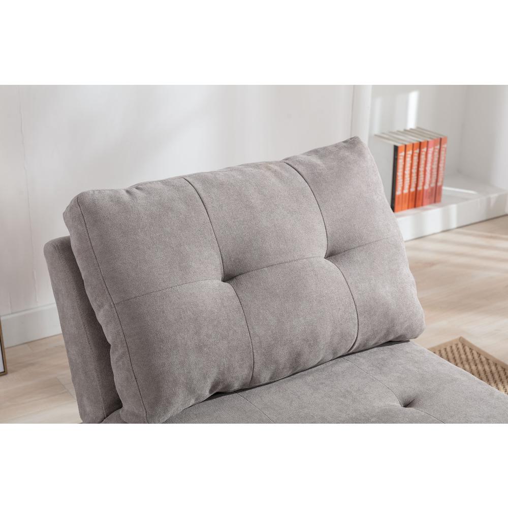 Kai Dark Gray Woven Convertible Chair By Lilola Home | Lounge Chairs | Modishstore-9