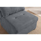 Kai Dark Gray Woven Convertible Chair By Lilola Home | Lounge Chairs | Modishstore-3