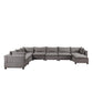 Madison Light Gray Fabric 8 Piece Modular Sectional Sofa Chaise By Lilola Home | Sofas | Modishstore-3