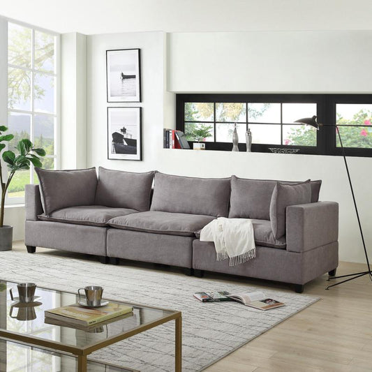 Madison Light Gray Fabric Sofa Couch By Lilola Home | Sofas | Modishstore