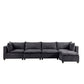 Madison Light Gray Fabric 5 Piece Modular Sectional Sofa Chaise By Lilola Home | Sofas | Modishstore-9