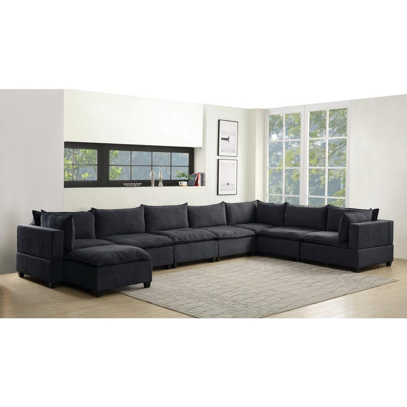 Madison Light Gray Fabric 8 Piece Modular Sectional Sofa Chaise By Lilola Home | Sofas | Modishstore-5