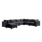 Madison Light Gray Fabric 7 Piece Modular Sectional Sofa Chaise By Lilola Home | Sofas | Modishstore-7