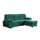 Kipling Gray Woven Fabric Reversible Sleeper Sectional Sofa Chaise By Lilola Home | Sofas | Modishstore-6