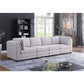 Kristin Light Gray Linen Fabric 4-Seater Modular Sofa By Lilola Home | Sofas | Modishstore-3