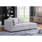 Kristin Light Gray Linen Fabric Reversible-Sofa with Ottoman By Lilola Home | Sofas | Modishstore-3