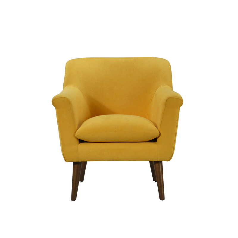 Shelby Yellow Woven Fabric Armchair By Lilola Home | Armchairs | Modishstore-3