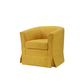 Tucker Yellow Woven Fabric Swivel Barrel Chair By Lilola Home | Armchairs | Modishstore