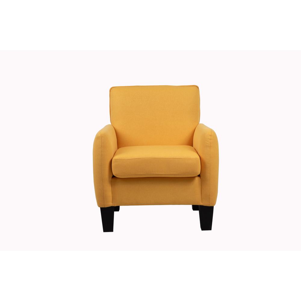 Mia Yellow Linen Accent Armchair By Lilola Home | Armchairs | Modishstore-4
