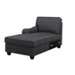 Leo Light Gray Linen Double Chaise 7Pc Modular Sectional Sofa By Lilola Home | Sofas | Modishstore-11