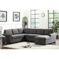 Selene Dark Gray Linen Fabric Sleeper Sectional Sofa with Storage Chaise By Lilola Home | Sofas | Modishstore-2