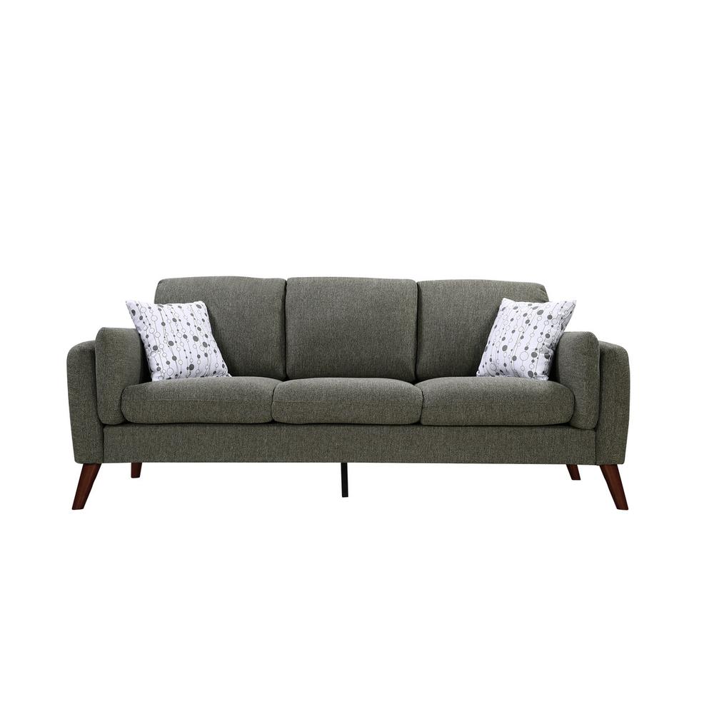 Winston Gray Linen Sofa and Loveseat Living Room Set with USB Charger and Tablet Pocket By Lilola Home | Sofas | Modishstore-4