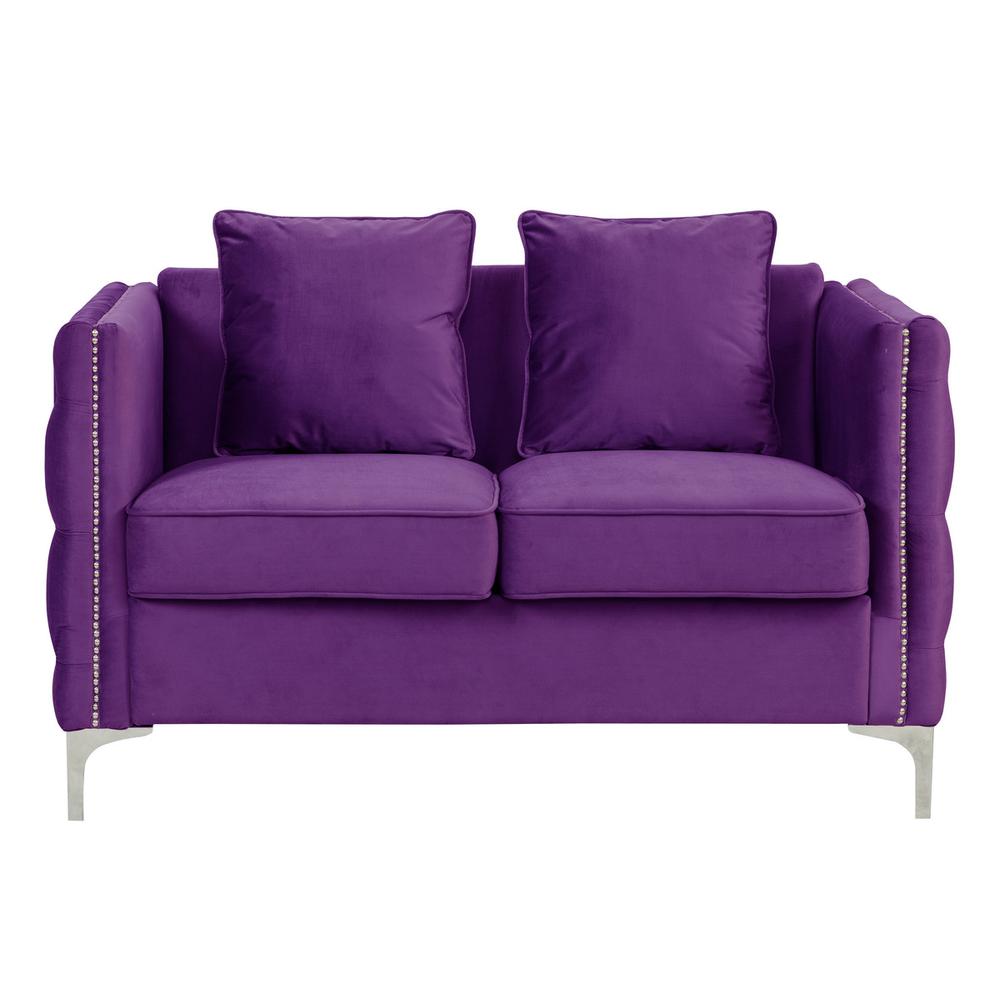 Bayberry Green Velvet Sofa Loveseat Chair Living Room Set By Lilola Home | Sofas | Modishstore-20