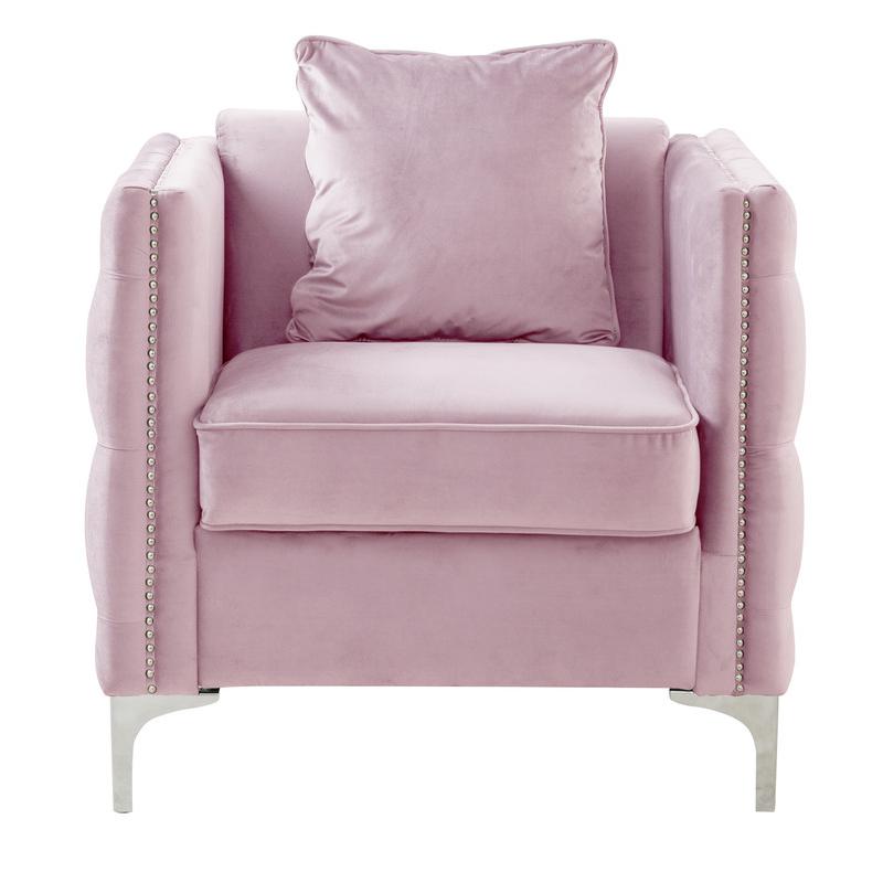 Bayberry Green Velvet Sofa Loveseat Chair Living Room Set By Lilola Home | Sofas | Modishstore-30