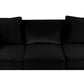 Bayberry Black Velvet Sofa with 3 Pillows By Lilola Home | Sofas | Modishstore-4